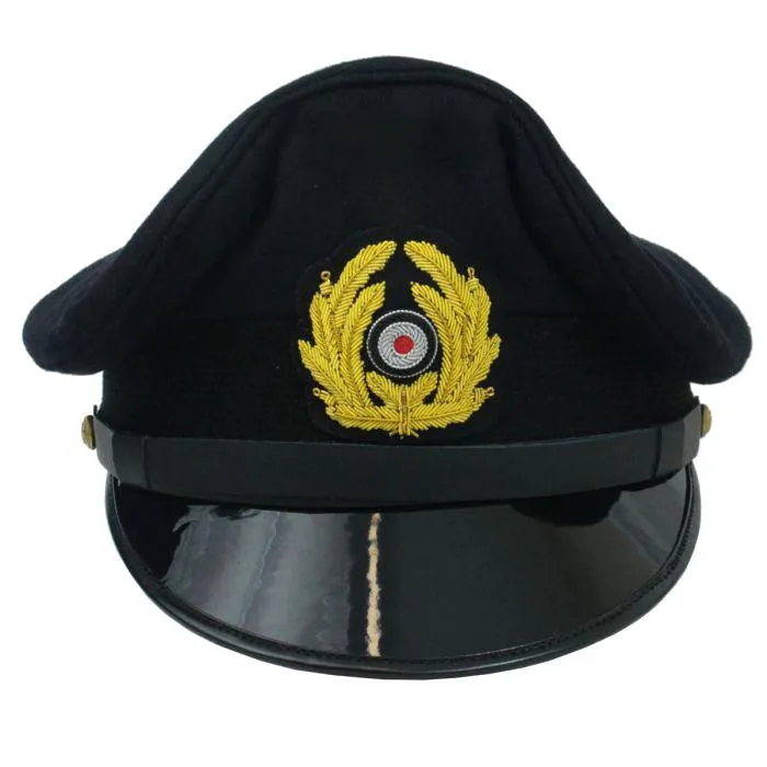 WW2 German Kriegsmarine Visor Cap – NCO with Gold Bullion Cap Eagle